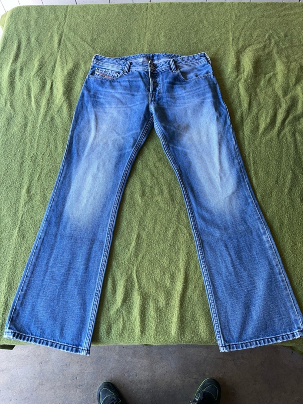 Y2k vintage blue Diesel Zatiny regular bootcut jeans 34x32